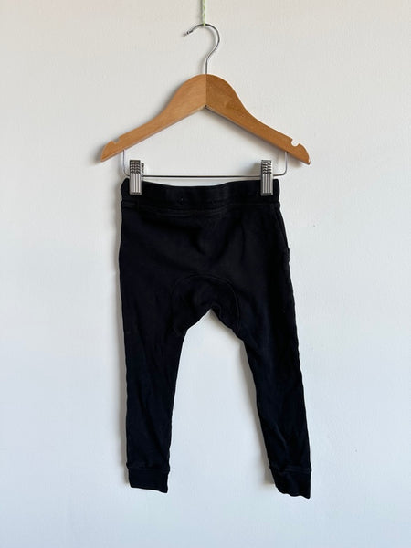 Petits Vilains Black Cotton Pocket Jogger Pants • 2-3 years