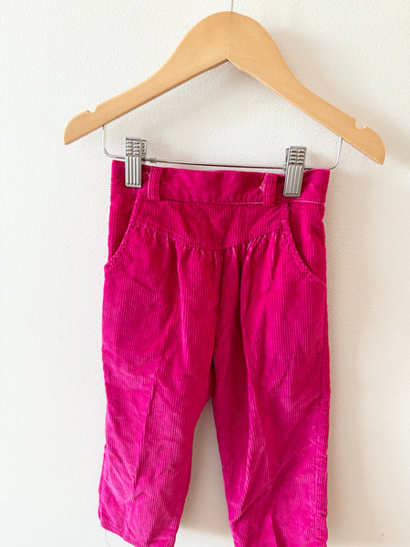 Vintage Bago Corduroy Pink Pants • 2-3 years