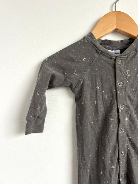 Jax and Lennon Grey Star Romper • 0-6 months