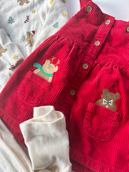 M&S 3pc Holiday Dress Set • 3-6 months *
