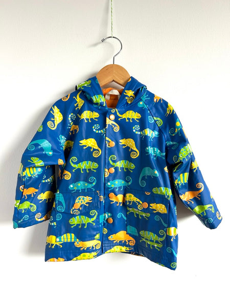Hatley Blue Lizards Rubberized Rainjacket • 2 years