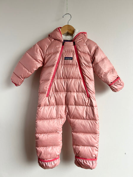 NEW Patagonia Light Pink Down Bunting Suit • 6-12 months (fits big)
