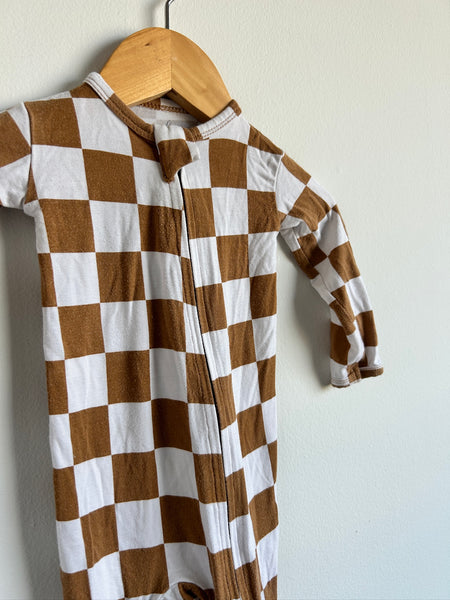 Pip and Phee Checkered Footed Bamboo Sleeper • 3-6 months