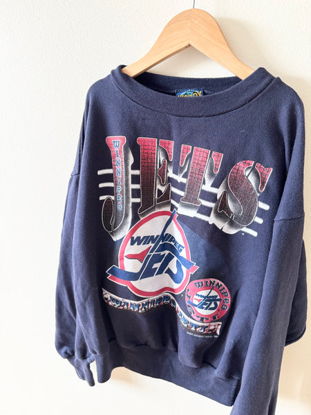 Vintage Winnipeg Jets Sweatshirt • 8-10 years