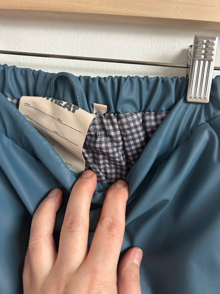 Wheat Kids Quilted Lined Rubberized Rain Pants • 7 years