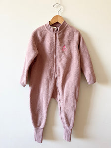 Bonds Fuzzy Sherpa Zip Romper • 18-24 months