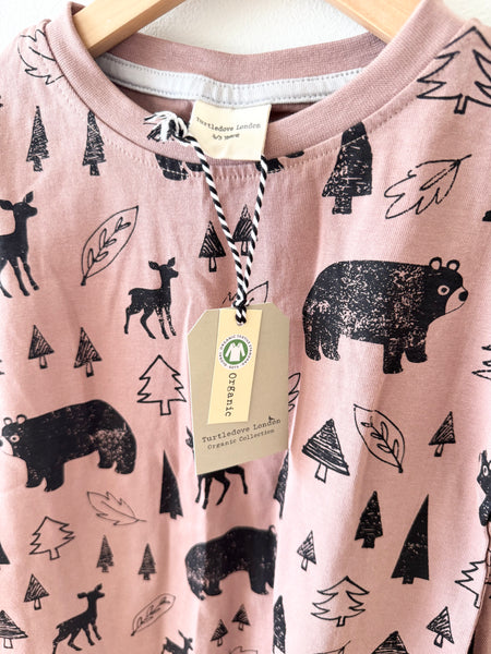 NEW Turtledove London pink woodland creature tshirt • 4-5 years
