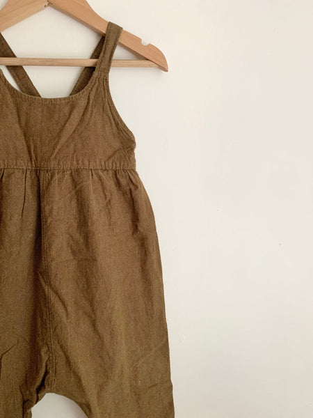 Nest and Nurture Linen Overalls • 1-2 years