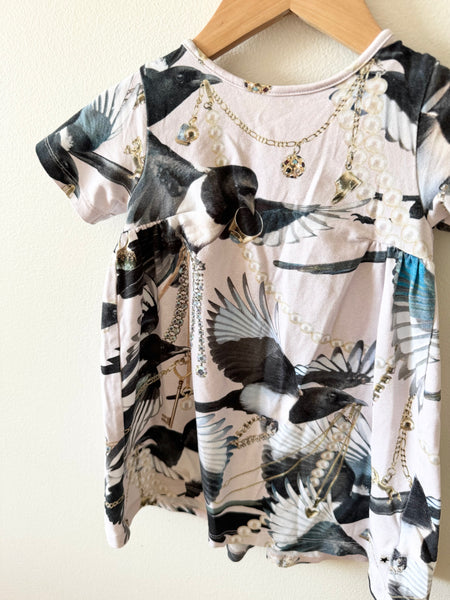 Molo Magpie Bird Dress • 1-3 years