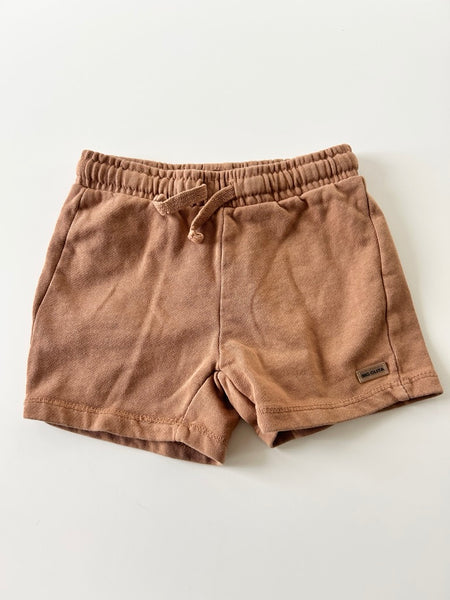 Zara Brown Drawstring Shorts • 18-24 months *
