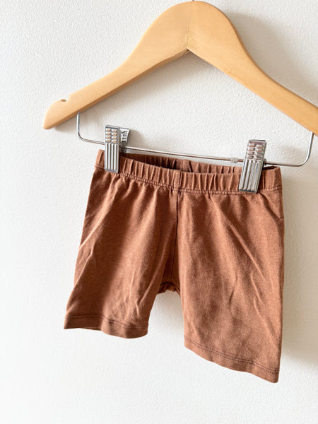 Jax and Lennon Brown Bike Shorts • 18-24 months