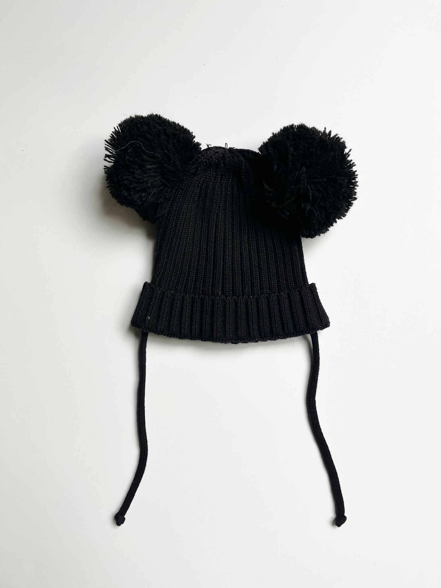 Mini Rodini Double Bauble Black Hat • 3-6 months