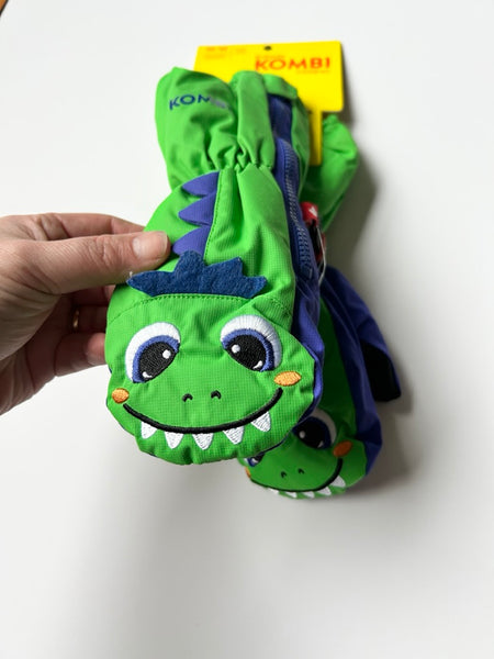 NEW Kombi Theodore the Dragon Long Mittens • 4-5 years