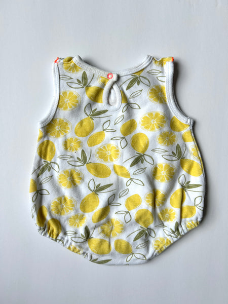 Kyle and Deena Lemon Bubble Romper • 0-3 months