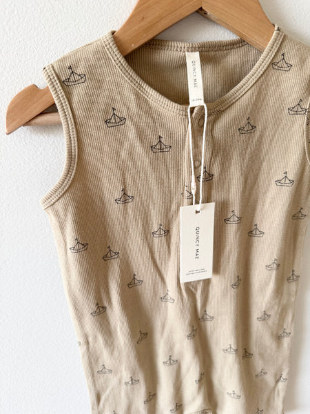 NEW Quincy Mae Ribbed Romper • 18-24 months