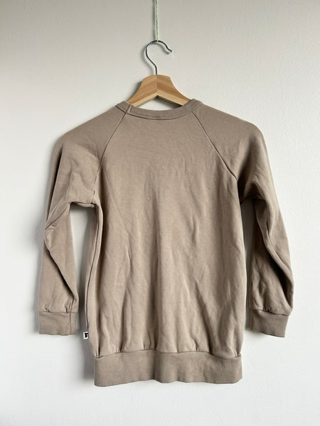 Little and Lively "Make the Impossible Possible" Thick Tan Sweatshirt • 8-10 years