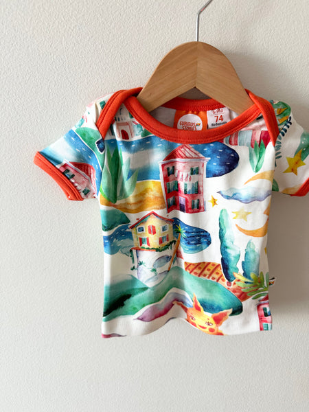 NEW Curious Stories Watercolour T-Shirt • 6-12 months