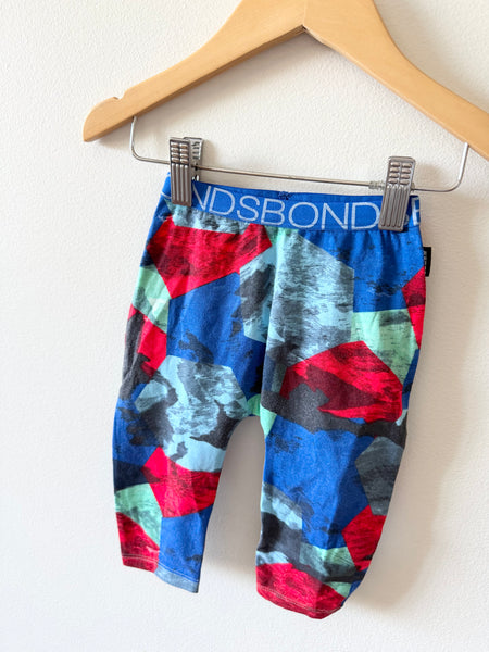 Bonds Blue, Red + Black Stretchies Pants • 6-12 months