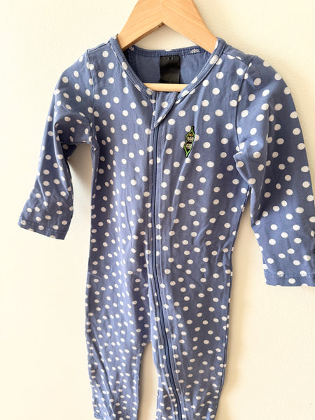 PK Beans Polkadot Blue Romper • 18-24 months
