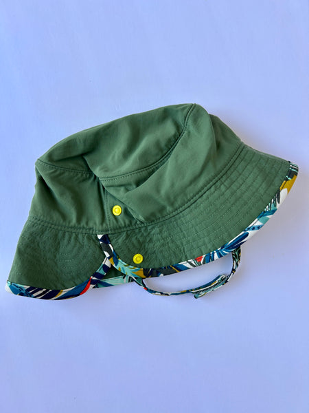 MEC Convertible Green Bucket Hat • 2-5 years (small)