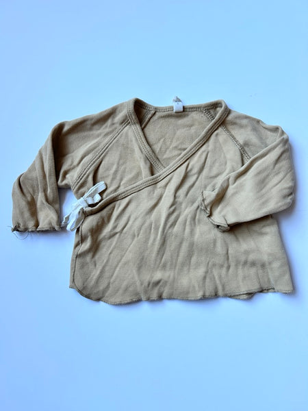 Quincy Mae 2pc Tan Kimono Top Set • 6-12 months