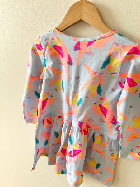 NEW Bonds Yo-Yo Birds Long Sleeve Dress • 18-24 months