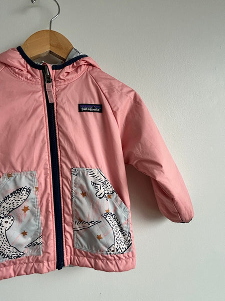 Patagonia Owl Reversible Puffball Blue and Pink • 2 years