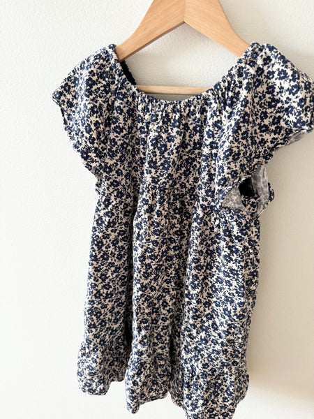 Zara Blue Floral Dress • 4-5 years