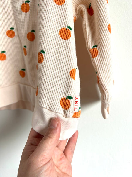 Tiny Cottons Oranges Waffle Long Sleeve Top • 4 years