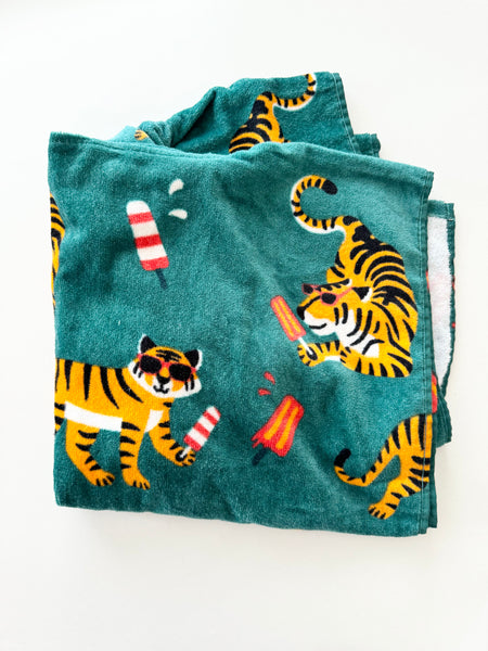 Wonder Co. Tiger Hooded Towel • 3-7 years