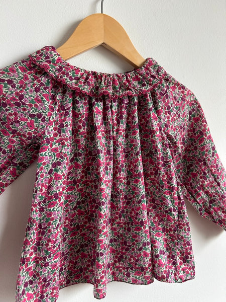 Jacadi Liberty of London Floral Ruffle Blouse • 3-4 years