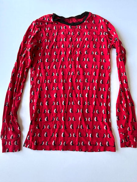 Kickee Red Penguins 2pc Jammies Set • 9-10 years