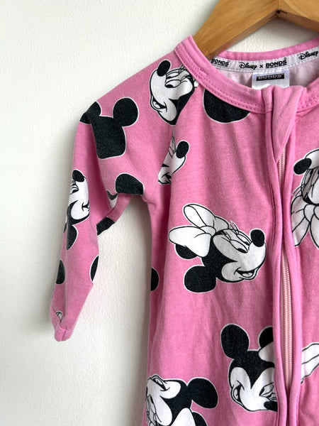 Bonds x Disney Minnie Pink Wondersuit • 3-6 months