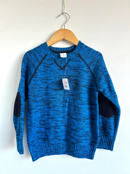 NEW Gymboree Cotton Blue and Black Sweater • 4-5 years