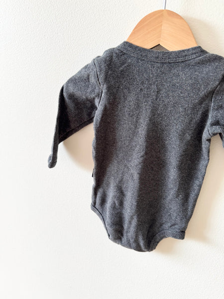 Whistle and Flute Lightning Bolt Long Sleeve Onesie • 3-6 months