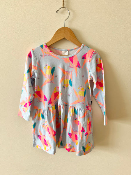 NEW Bonds Yo-Yo Birds Long Sleeve Dress • 18-24 months