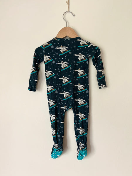 Posh Peanut Snowboarding Bamboo Jammies • 3-6 months