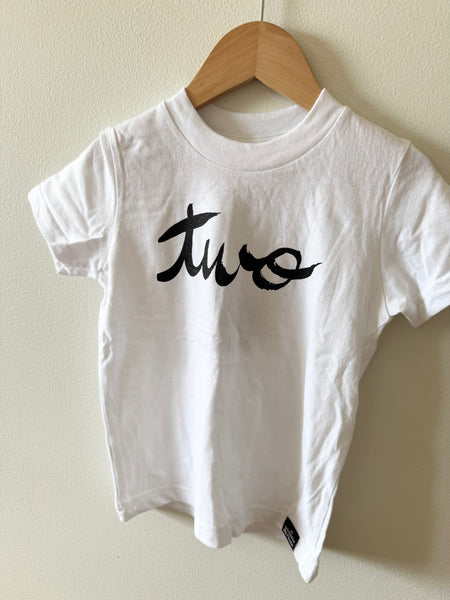 NEW White Whistle and Flute "Two" T-Shirt • 2-3 years