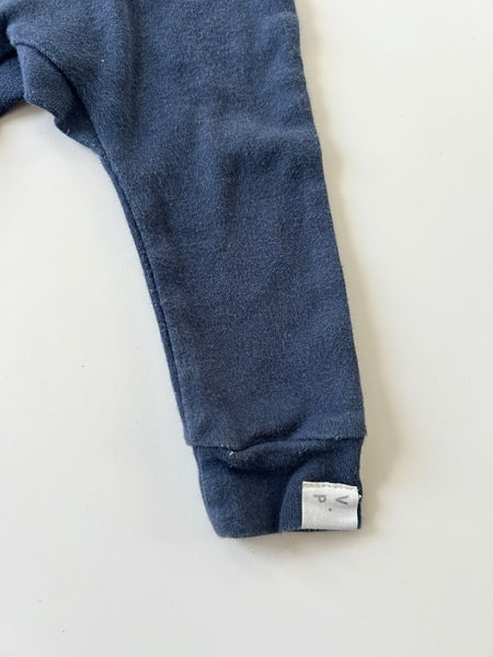 Petits Vilains Navy Cotton Pants • 3-6 months *