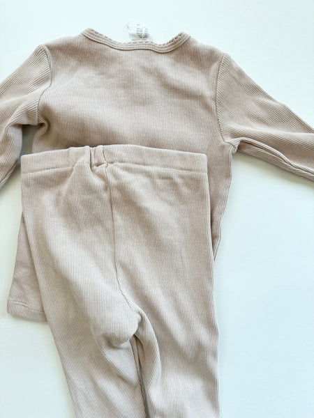 H&M 2pc Ribbed Set • 6-12 months