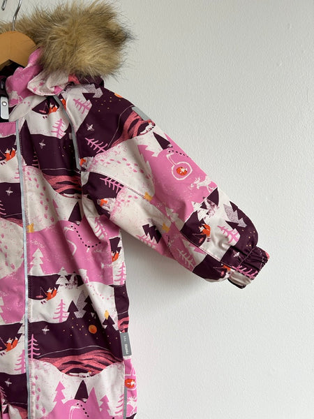 Reima Toddler Waterproof Snowsuit with Furry Hood • 1-2 years (86cm)