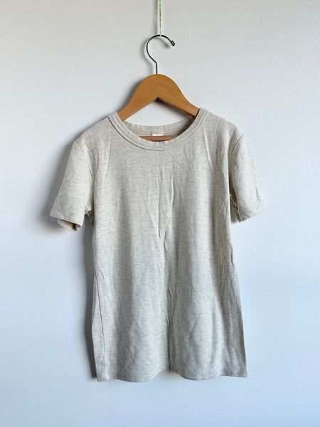 Little and Lively Cream Heathered T-Shirt • 7-8 years