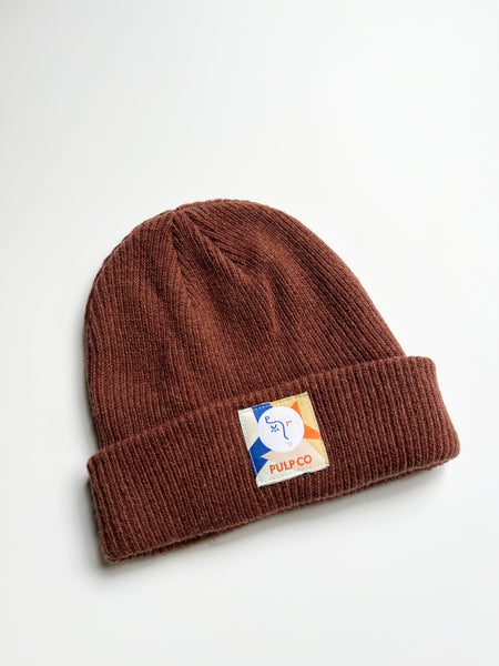 PulpCo Brown Beanie • 4-12+ years