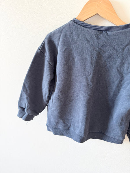 Zara Face Sweatshirt • 2-3 years