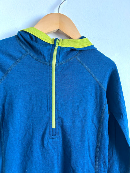 Wee Woolies Navy and Green Zip Hoodie• 6-7 years