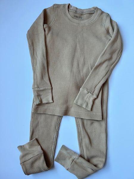Noble 2pc Tan Waffle Set • 5-6 years