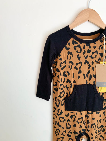 NEW Kyte Leopard Print Pocket Romper • 2 years