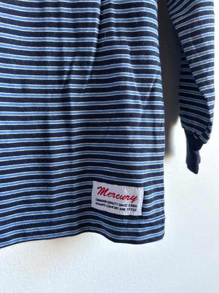 Vintage Mercury Striped Cotton Turtleneck • 8-10 years (XL)