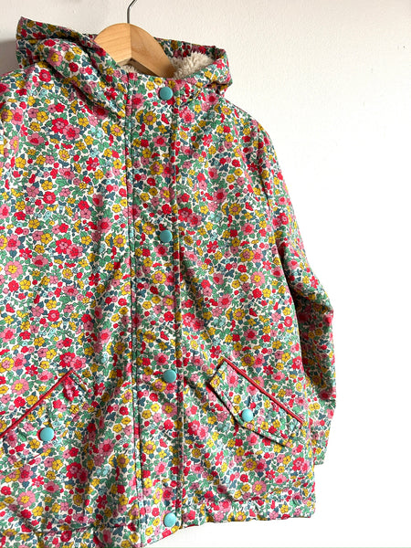 Mini Boden Floral Winter Jacket • 7-8 years