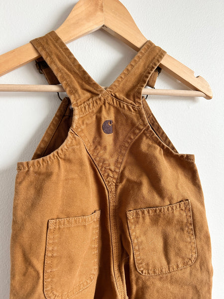 Carhartt Brown Overalls • 6-12 months